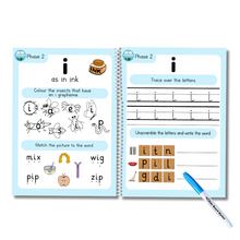 Load image into Gallery viewer, Phonics wipeable book - Phase two/ Level 1