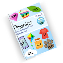 Load image into Gallery viewer, Phonics wipeable book - Phase five/ Level 3