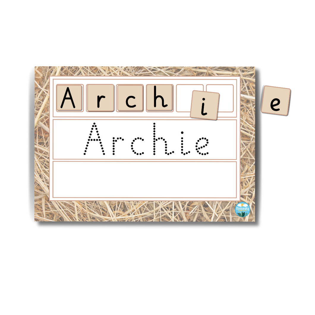 Personalised Name Writing Practice Mat (First Name)